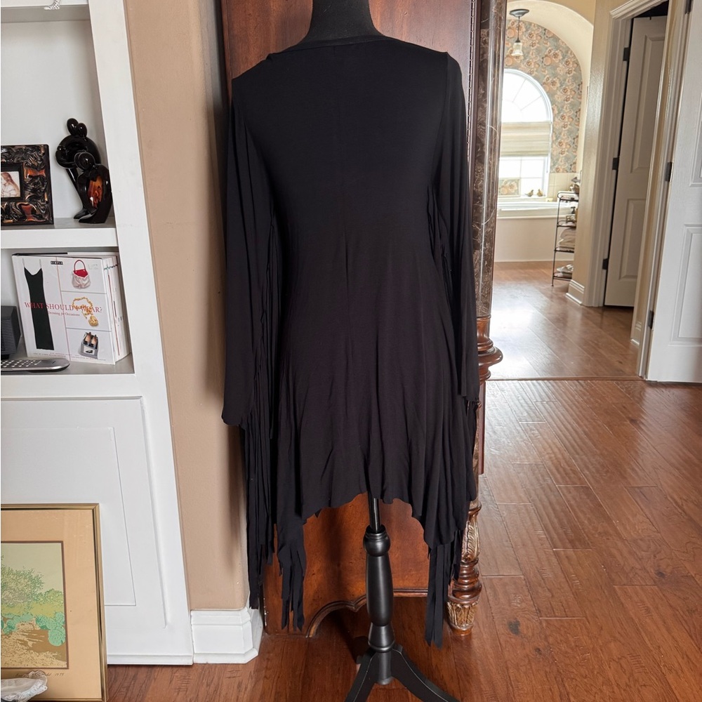 Vocal‎ Black Studded Fringe Tunic Dress - Picture 6 of 10